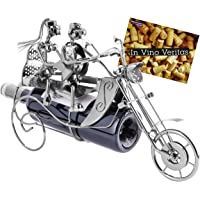 BRUBAKER Escultura Soporte para Botellas de Vino Soporte de Exhibición Motorista